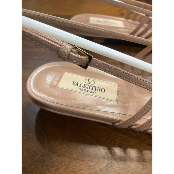VALENTINO GARAVANI Rockstud Wispy Ballerina Flats in Rose Cannelle 40 With box - Picture 8 of 16